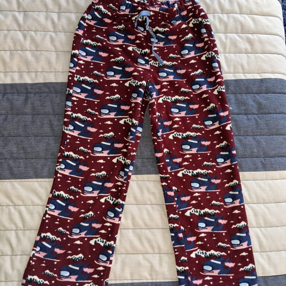 Vineyard Vines Sledding Whales Fleece PJ Pants
